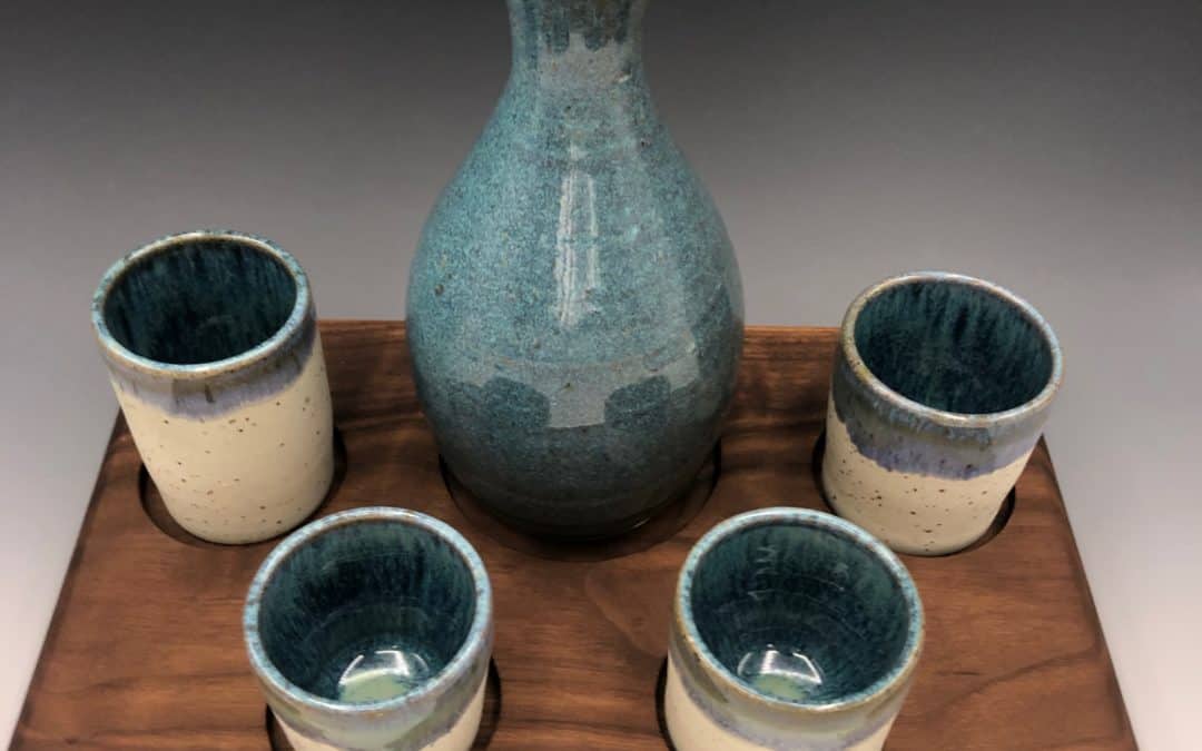 Blue Sake Set